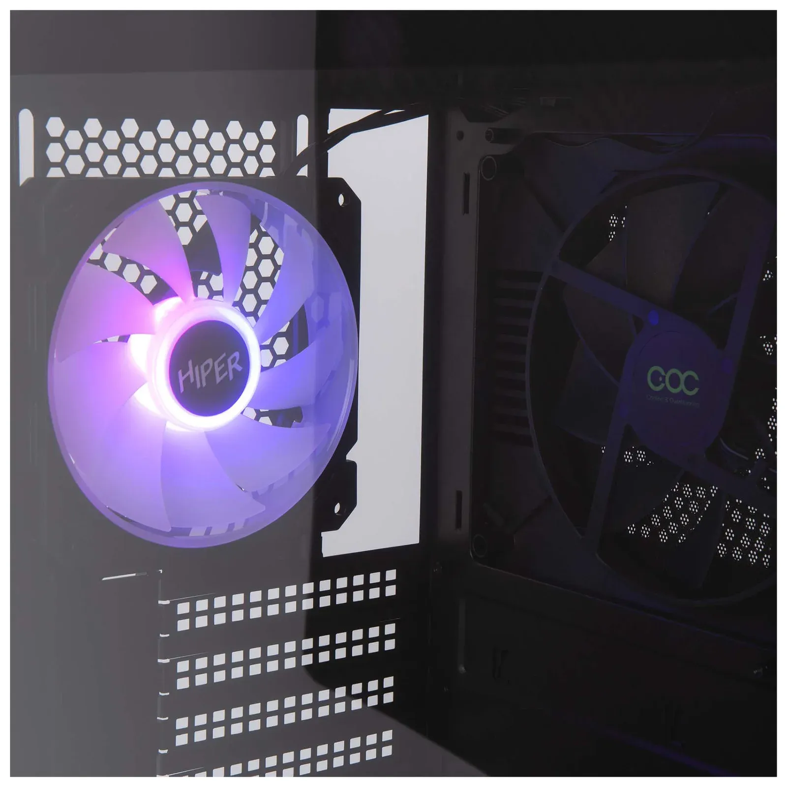 Корпус Hiper DCB черный без БП ATX 5x120mm 5x140mm 1xUSB2.0 1xUSB3.0 audio bott PSU - фото 5