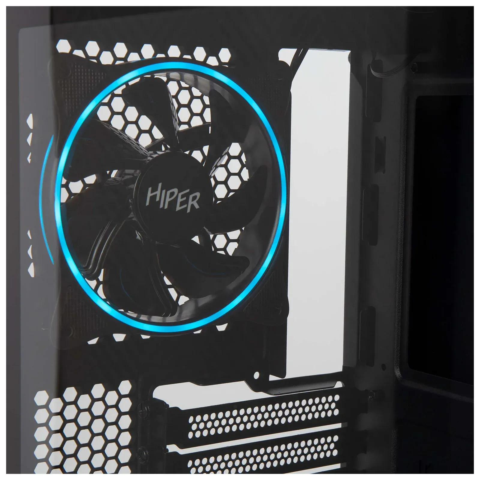 Корпус Hiper PB81 черный без БП ATX 4x120mm 2xUSB2.0 2xUSB3.0 audio bott PSU - фото 5