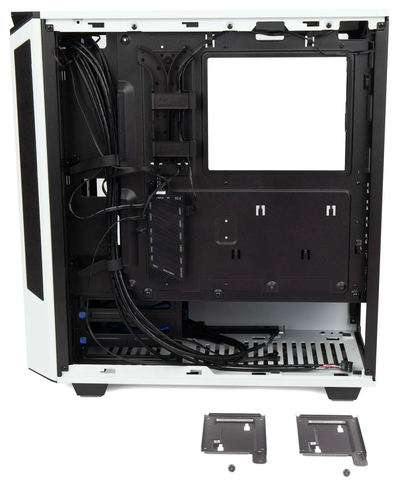 Корпус Hiper PW81 белый без БП ATX 4x120mm 2xUSB2.0 2xUSB3.0 audio bott PSU - фото 7