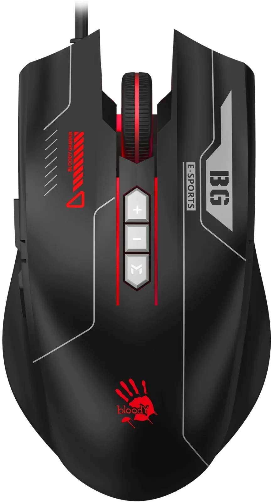 Мышь A4Tech Bloody ES7 черный оптическая 6000dpi USB 8but - фото 1