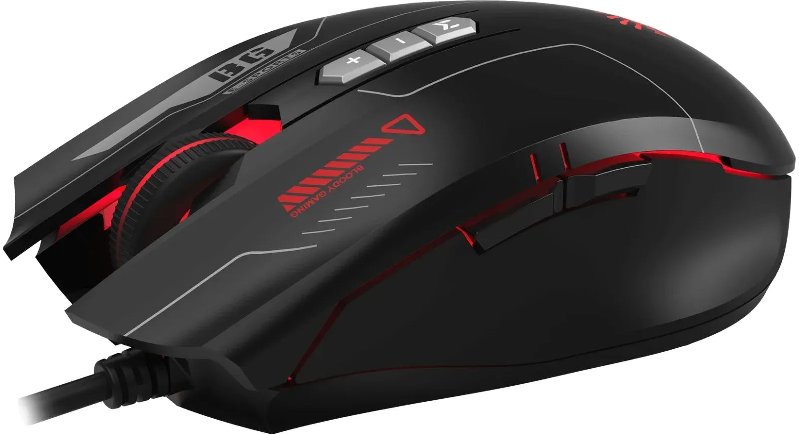 Мышь A4Tech Bloody ES7 черный оптическая 6000dpi USB 8but - фото 3