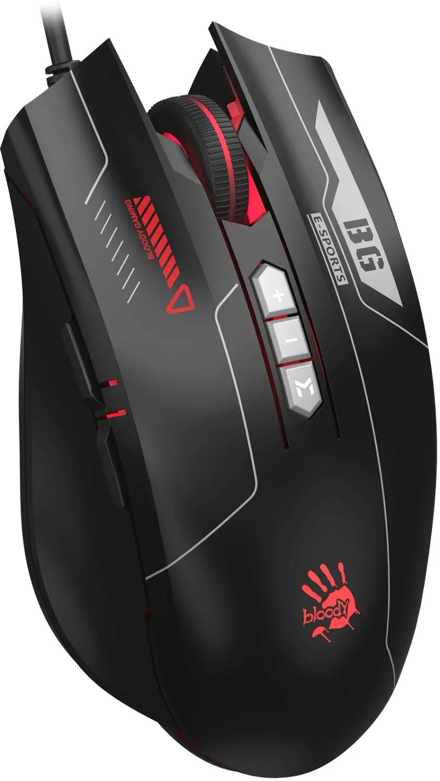 Мышь A4Tech Bloody ES7 черный оптическая 6000dpi USB 8but - фото 8