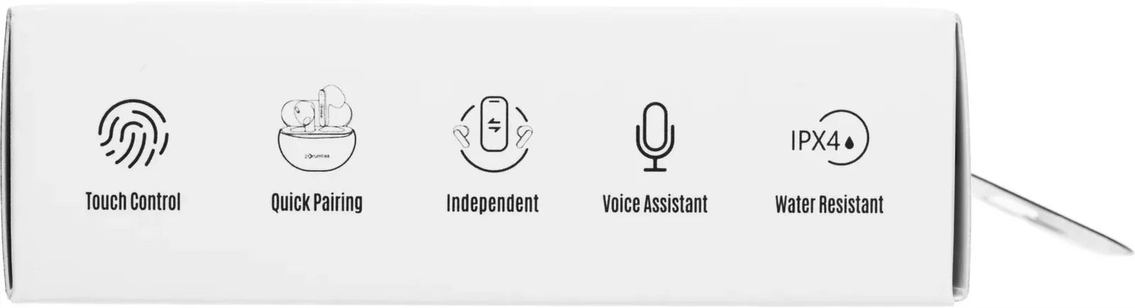 Гарнитура вкладыши A4Tech 2Drumtek B20 TWS белый беспроводные bluetooth в ушной раковине B20 GRAYISH WHITE - фото 3
