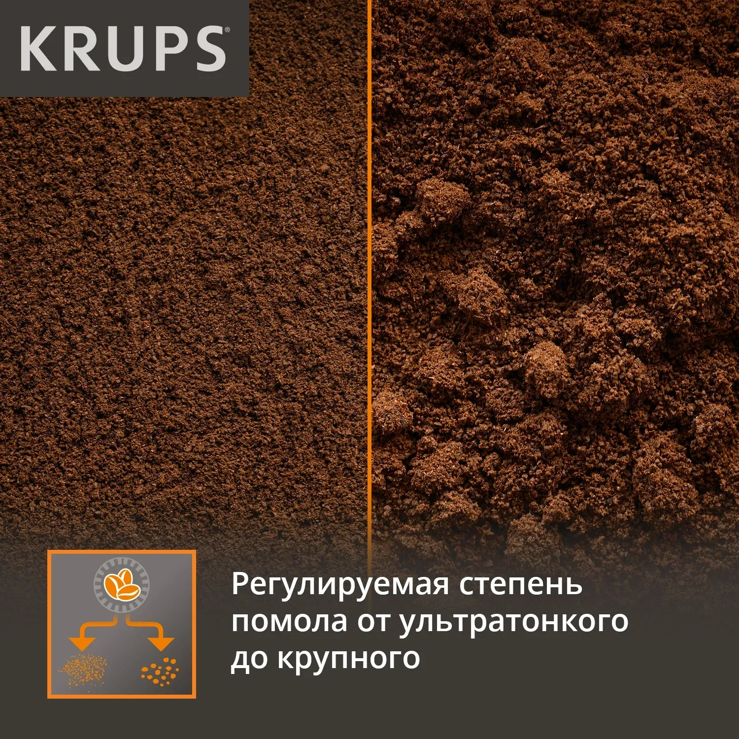 Кофемолка Krups GX204D10 200Вт сист.помол.:ротац.нож вместим.:85гр серебристый/черный - фото 6
