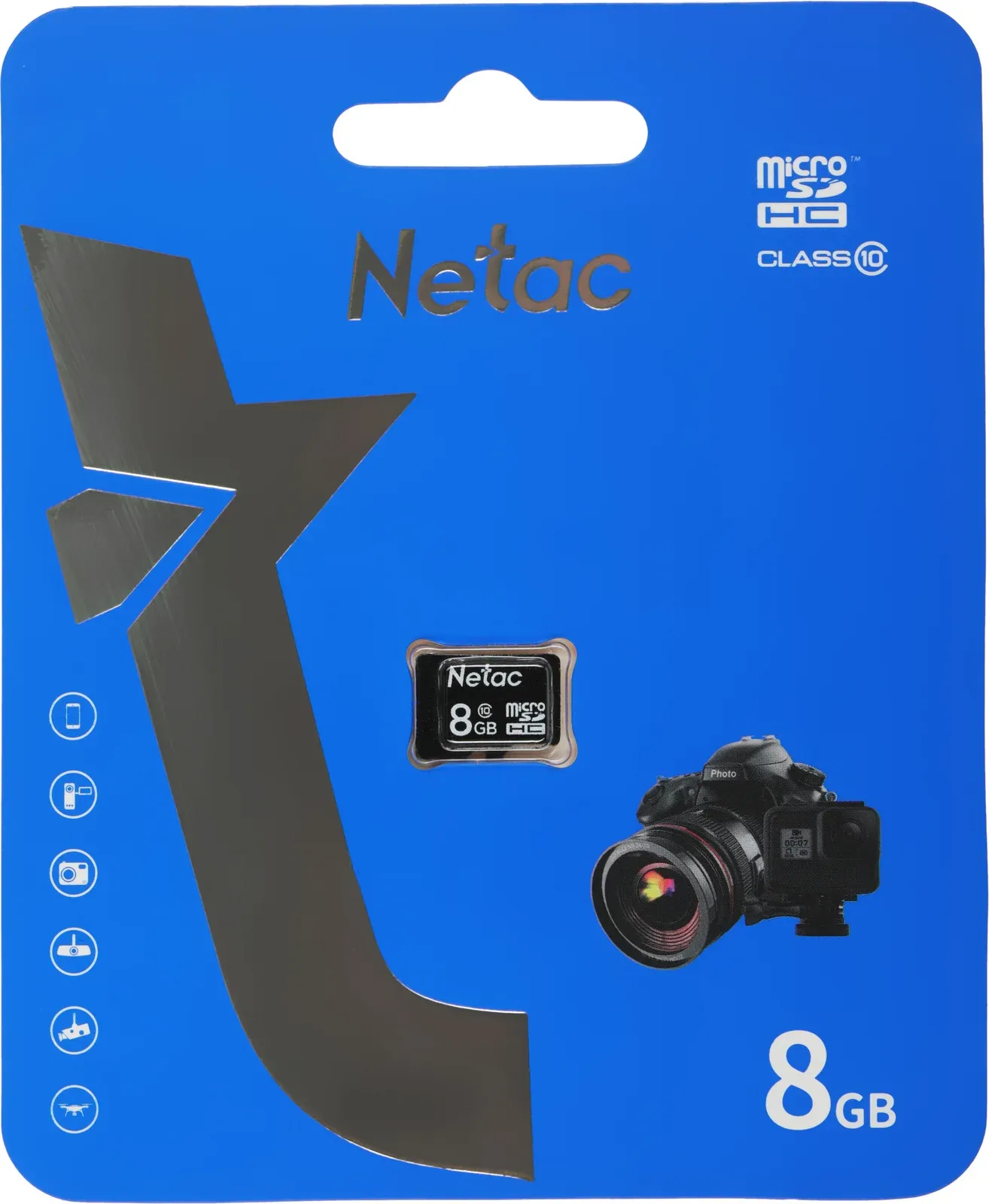 Флеш карта microSDHC 8GB Netac NT02P500STN-008G-S P500 - фото 2