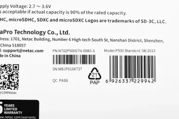 Флеш карта microSDHC 8GB Netac NT02P500STN-008G-S P500 - фото 8