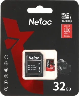 Флеш карта microSDHC 32GB Netac NT02P500PRO-032G-R P500 Extreme Pro + adapter - фото 6