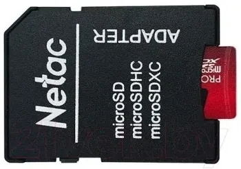 Флеш карта microSDXC 128GB Netac NT02P500PRO-128G-R P500 Extreme Pro + adapter - фото 8