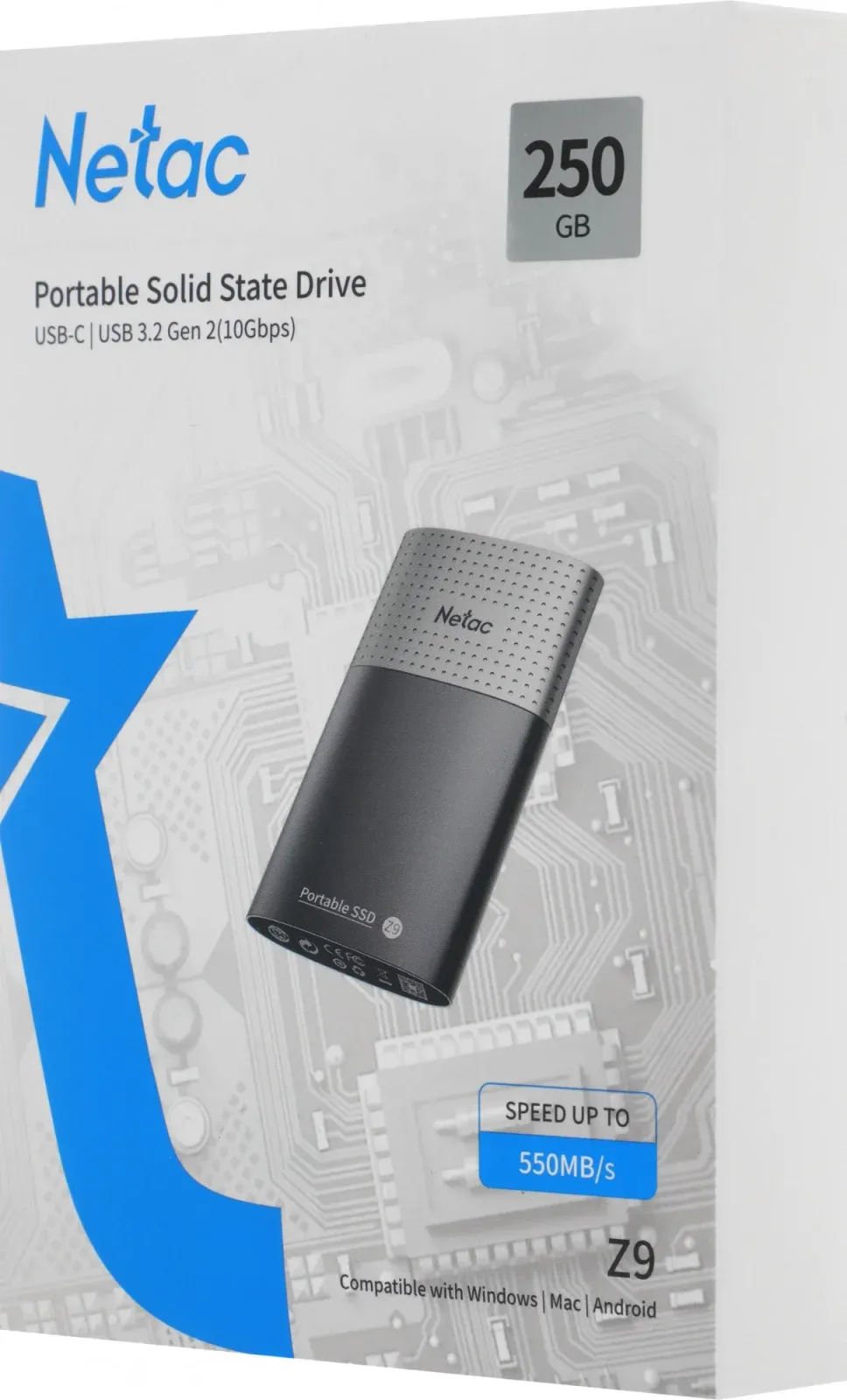 USB NETAC NT01Z9-250G-32BK - фото 1