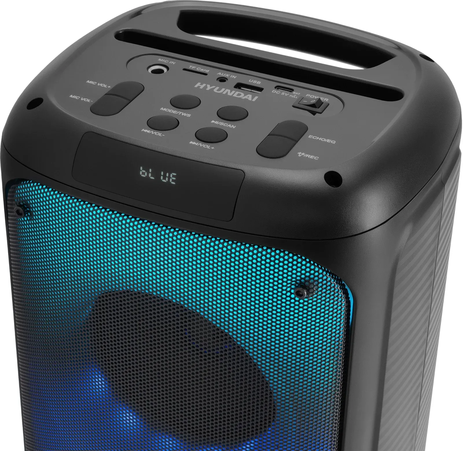 Минисистема Hyundai H-MC1231 черный 40Вт FM USB BT micro SD - фото 4