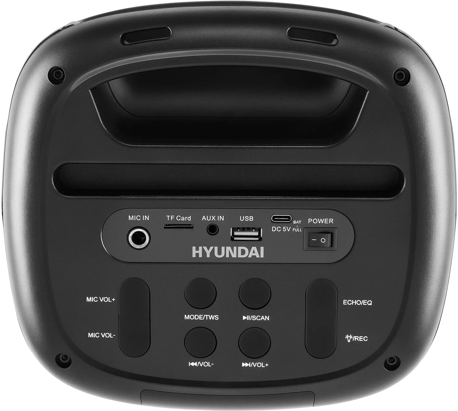 Минисистема Hyundai H-MC1231 черный 40Вт FM USB BT micro SD - фото 6
