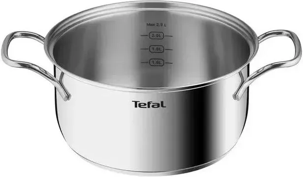 Кастрюля Tefal Intuition B8644474 2.8л. d=20см с крышкой серебристый 2100125814, 2.8 л - фото 2