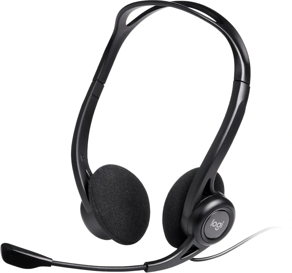 Гарнитуры наушники с микрофоном LOGITECH 960 черный - фото 1