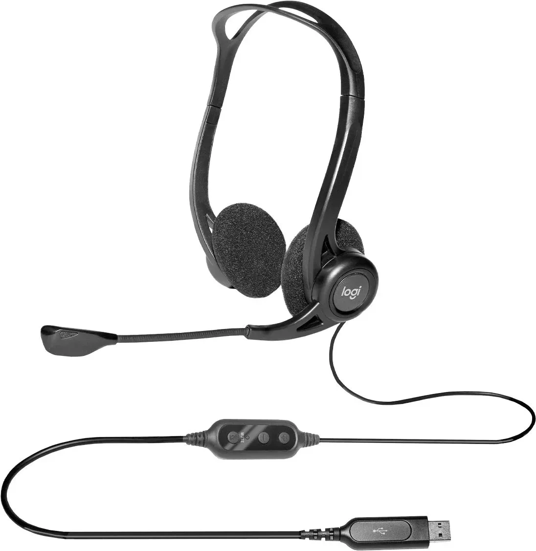 Гарнитуры наушники с микрофоном LOGITECH 960 черный - фото 4