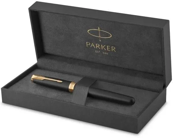 Ручка роллер Parker Sonnet Core T528 1931518 Matte Black GT F черн. черн. подар.кор. - фото 7