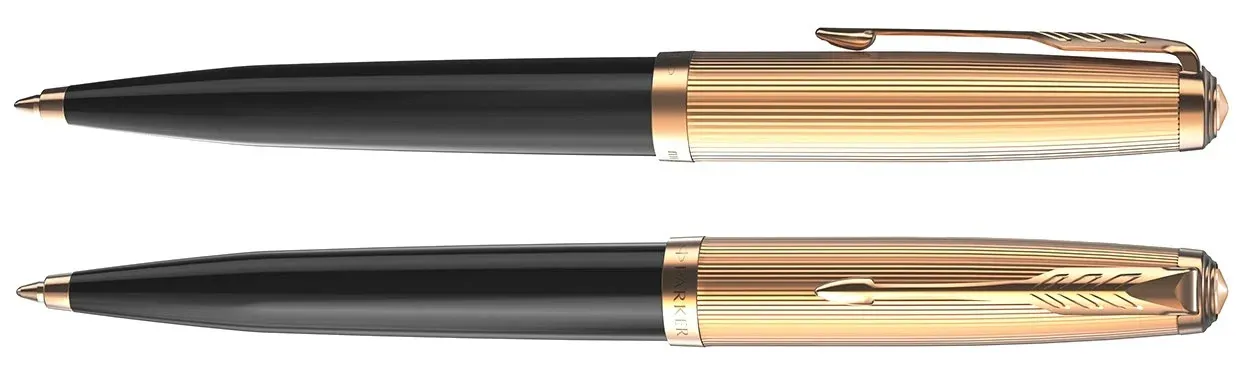 Ручка шариков. Parker 51 Deluxe 2123513 Black GT M черн. черн. подар.кор. - фото 1