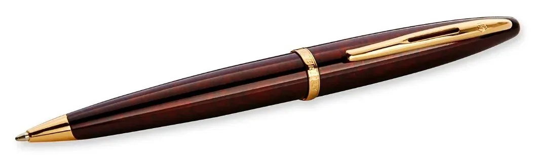 Ручка шариков. Waterman Carene 21104 S0700940 Amber GT M син. черн. подар.кор. - фото 2