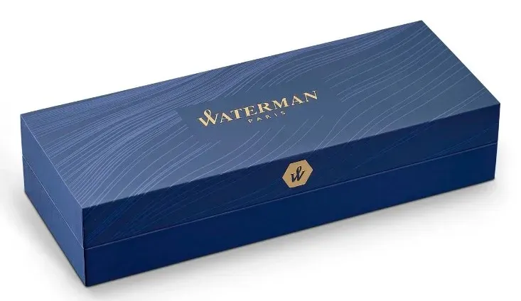 Ручка шариков. Waterman Carene 21104 S0700940 Amber GT M син. черн. подар.кор. - фото 5