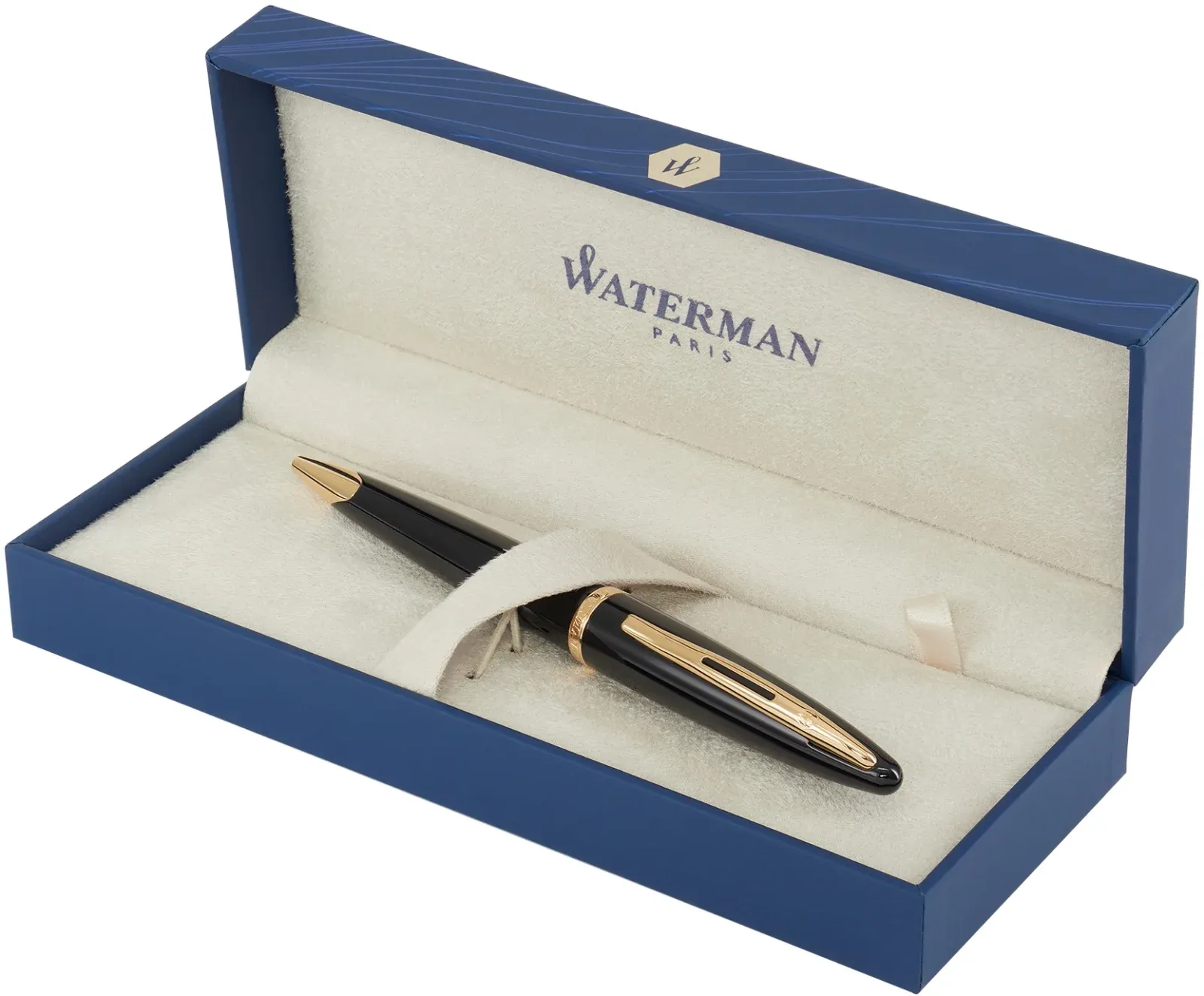 Ручка шариков. Waterman Carene S0700380 Black GT M син. черн. подар.кор. - фото 2
