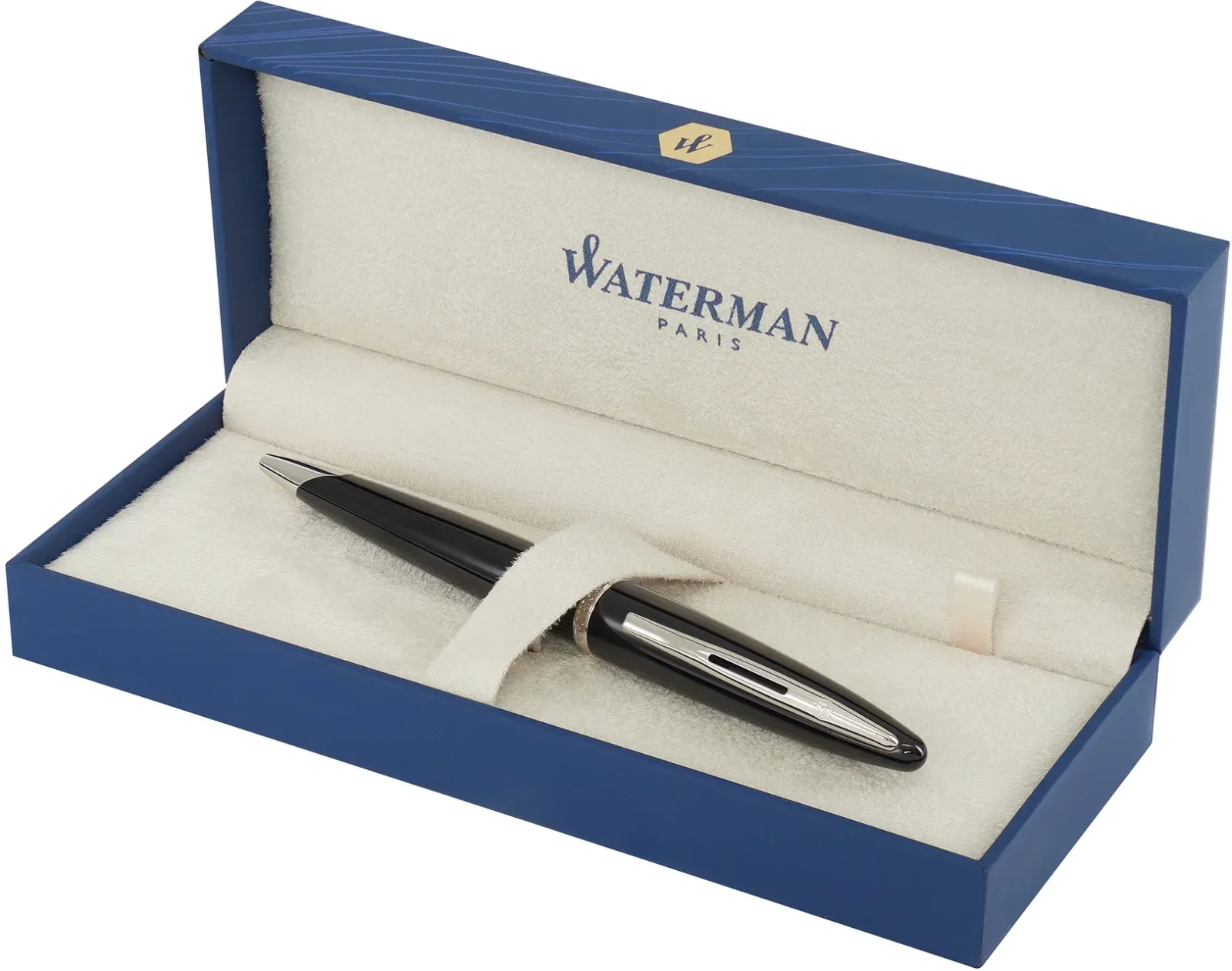 Ручка шариков. Waterman Carene S0293950 Black ST M син. черн. подар.кор. - фото 2