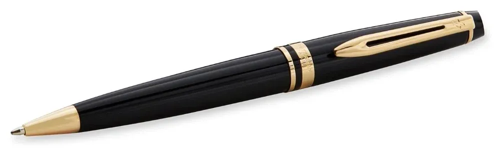 Ручка шариков. Waterman Expert 3 S0951700 Black Laque GT M син. черн. подар.кор. - фото 1