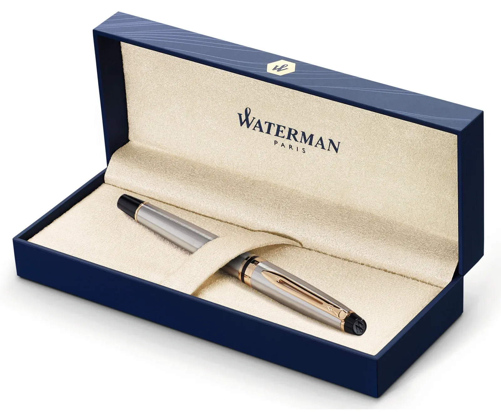 Ручка перьев. Waterman Expert 3 S0951940 Stainless Steel GT F сталь подар.кор. - фото 3