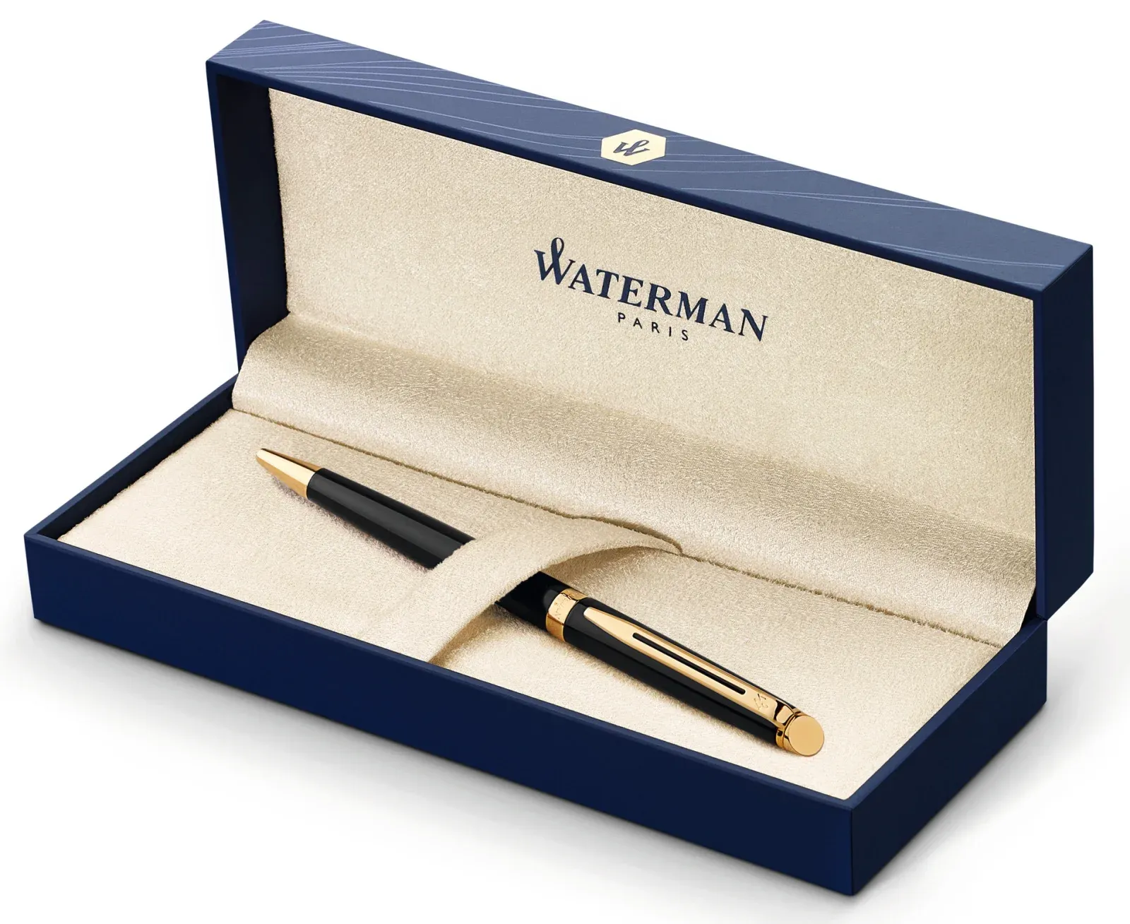 Ручка шариков. Waterman Hemisphere S0920670 Mars Black GT M син. черн. подар.кор. - фото 2