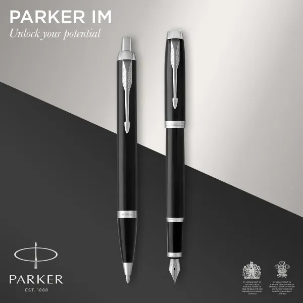 Набор ручек Parker IM Core FK221 2093215 Black CT сталь нержавеющая подар.кор. ручка перьевая ручка шариковая