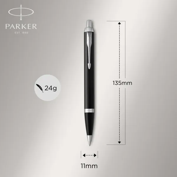 Набор ручек Parker IM Core FK221 2093215 Black CT сталь нержавеющая подар.кор. ручка перьевая ручка шариковая - фото 2
