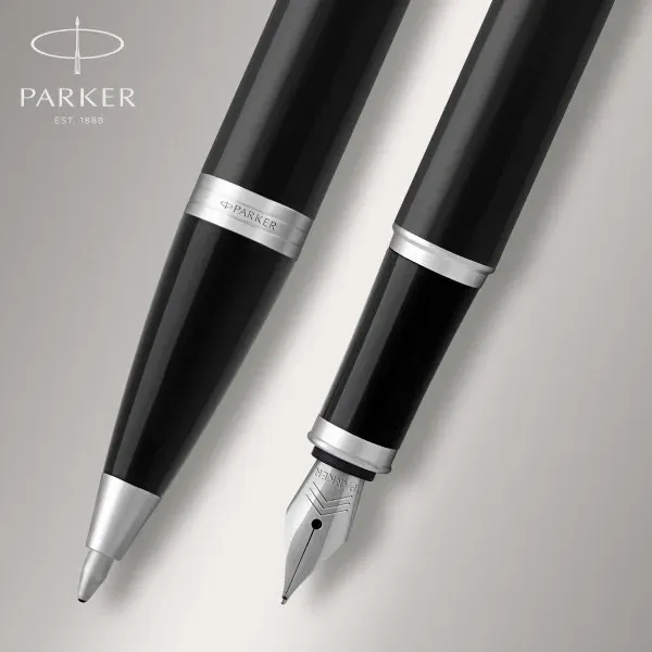 Набор ручек Parker IM Core FK221 2093215 Black CT сталь нержавеющая подар.кор. ручка перьевая ручка шариковая - фото 4