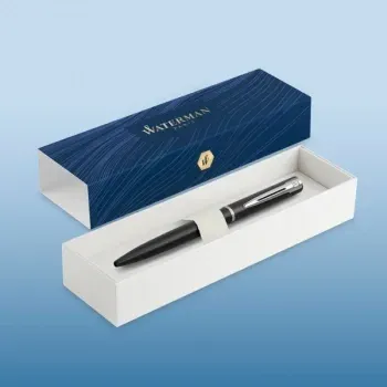 Ручка шариков. Waterman Graduate Allure 2068192 LaqBlack CT M син. черн. подар.кор. - фото 6