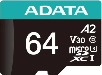 Флеш карта microSDXC 64GB A-Data AUSDX64GUI3V30SA2-RA1 Premier Pro + adapter - фото 6