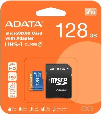 Флеш карта microSDXC 128GB A-Data AUSDX128GUICL10A1-RA1 Premier + adapter - фото 7