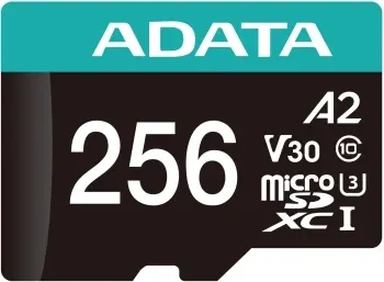 Флеш карта microSDXC 256GB A-Data AUSDX256GUI3V30SA2-RA1 Premier Pro + adapter - фото 7