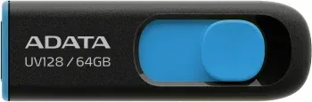 Флеш Диск A-Data 64Gb DashDrive UV128 AUV128-64G-RBE USB3.0 черный/синий, 64 ГБ - фото 7