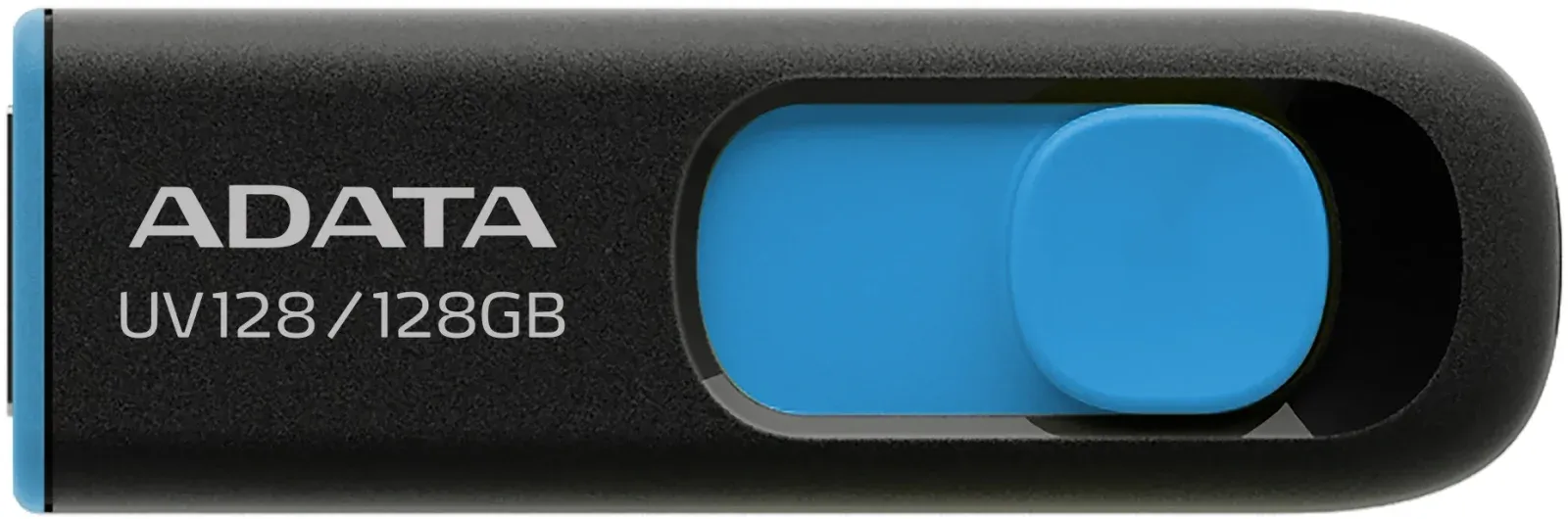 Флеш Диск A-Data 128Gb DashDrive UV128 AUV128-128G-RBE USB3.0 черный/синий, 128 ГБ - фото 1