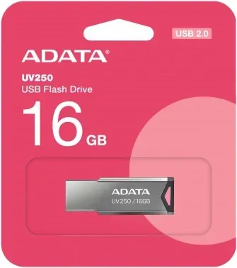 Флеш Диск A-Data 16Gb UV250 AUV250-16G-RBK USB2.0 серебристый, 16 ГБ - фото 6