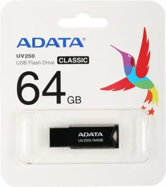 Флеш Диск A-Data 64Gb UV250 AUV250-64G-RBK USB2.0 серебристый, 64 ГБ - фото 8