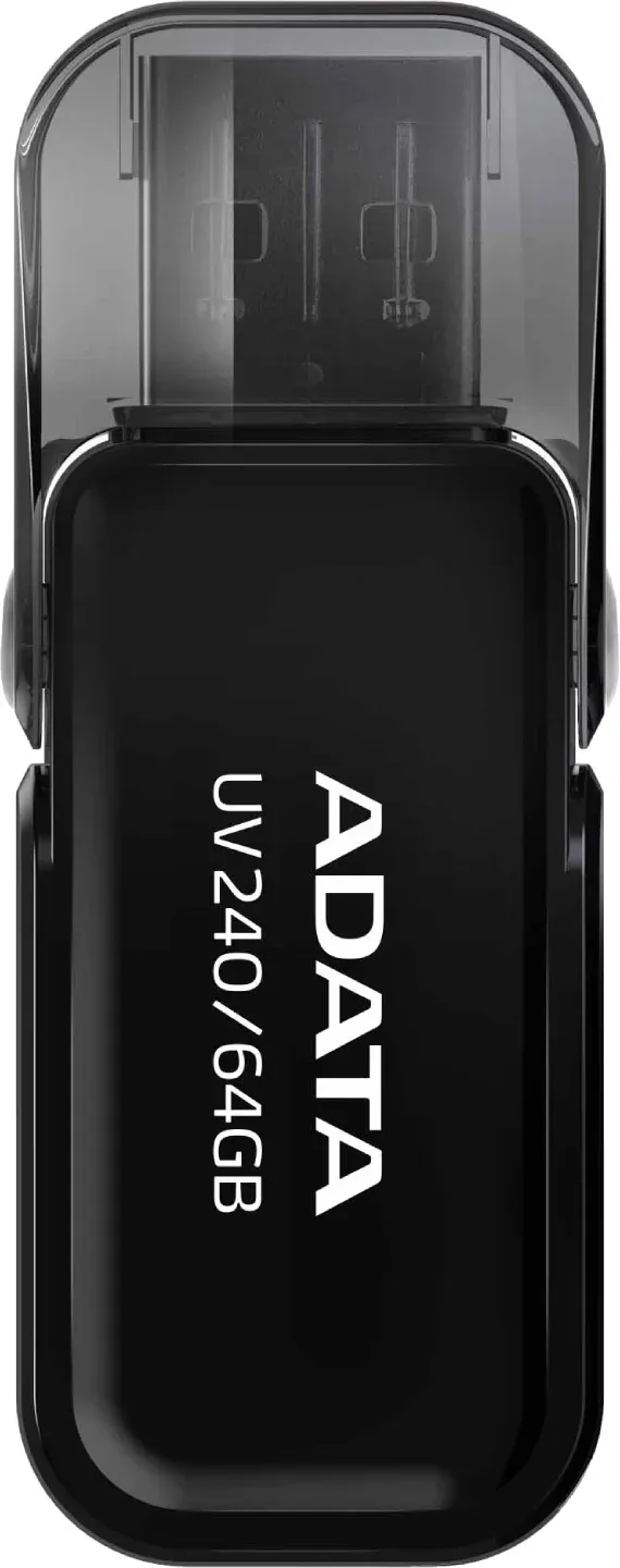 Флеш Диск A-Data 64Gb UV240 AUV240-64G-RBK USB2.0 черный, 64 ГБ - фото 3