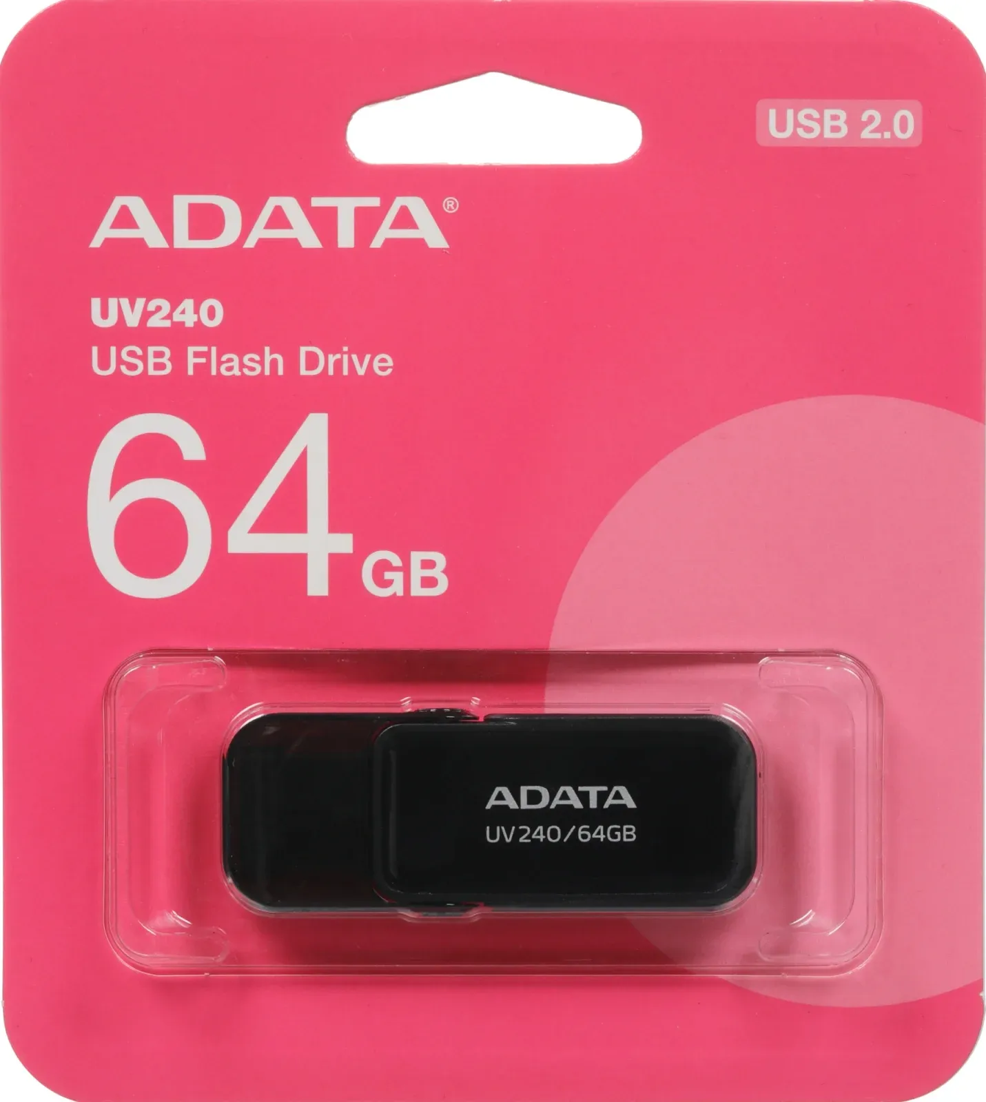 Флеш Диск A-Data 64Gb UV240 AUV240-64G-RBK USB2.0 черный, 64 ГБ - фото 4