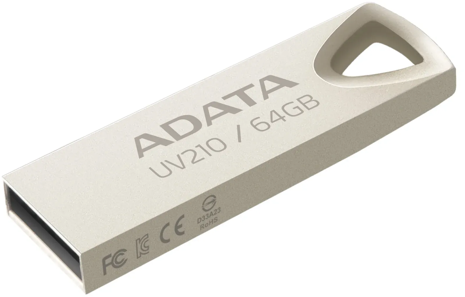 Флеш Диск A-Data 64Gb UV210 AUV210-64G-RGD USB2.0 золотистый, 64 ГБ - фото 2
