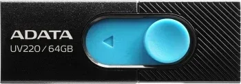 Флеш Диск A-Data 64Gb UV220 AUV220-64G-RBKBL USB2.0 черный/синий, 64 ГБ - фото 5