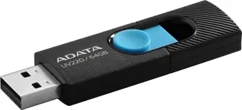 Флеш Диск A-Data 64Gb UV220 AUV220-64G-RBKBL USB2.0 черный/синий, 64 ГБ - фото 6