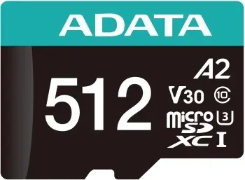 Флеш карта microSDXC 512GB A-Data AUSDX512GUI3V30SA2-RA1 Premier Pro + adapter - фото 6