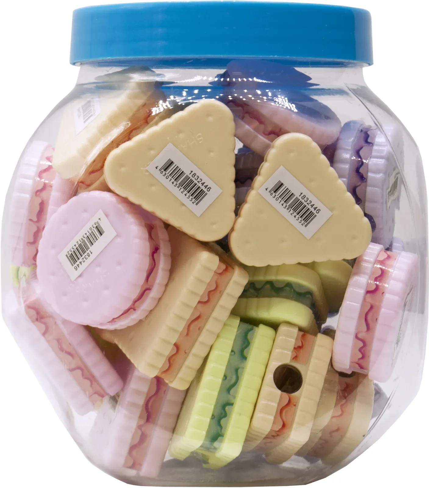 Точилка для карандашей ручная Silwerhof Cookies Монстрики 1 отверстие пластик ассорти туба - фото 2
