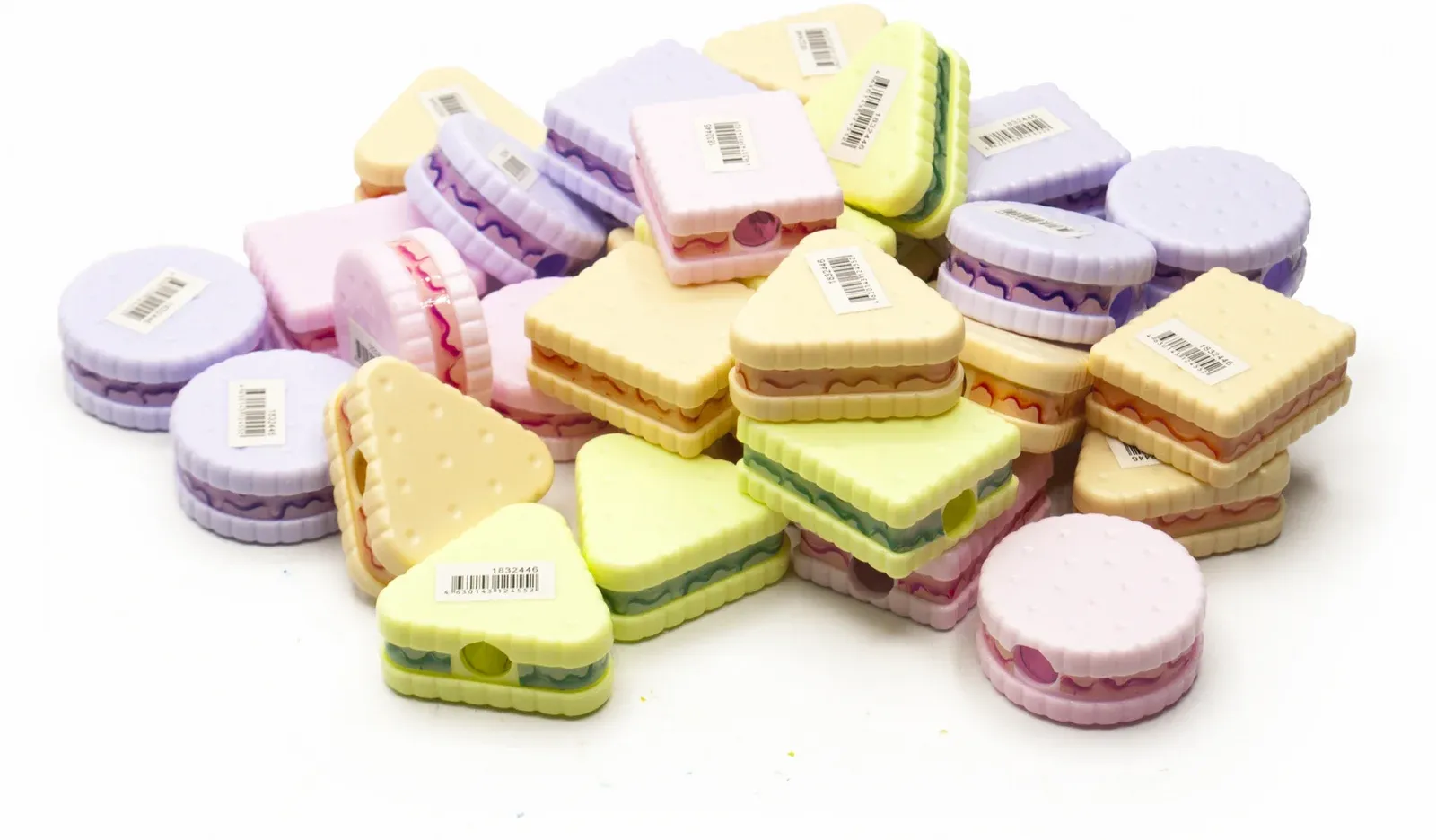 Точилка для карандашей ручная Silwerhof Cookies Монстрики 1 отверстие пластик ассорти туба - фото 6