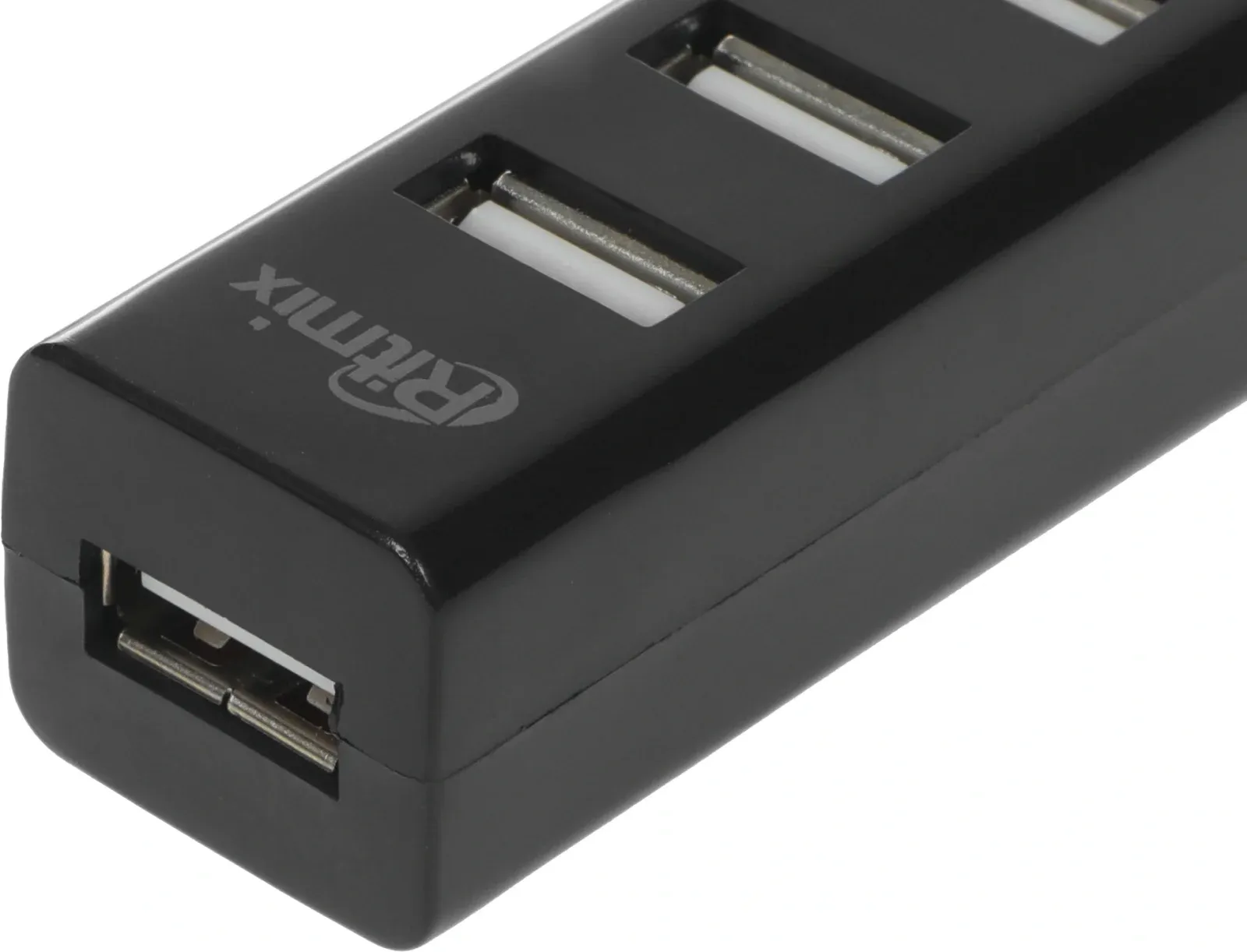 Разветвитель USB 2.0 Ritmix CR-2402 4порт. черный - фото 3