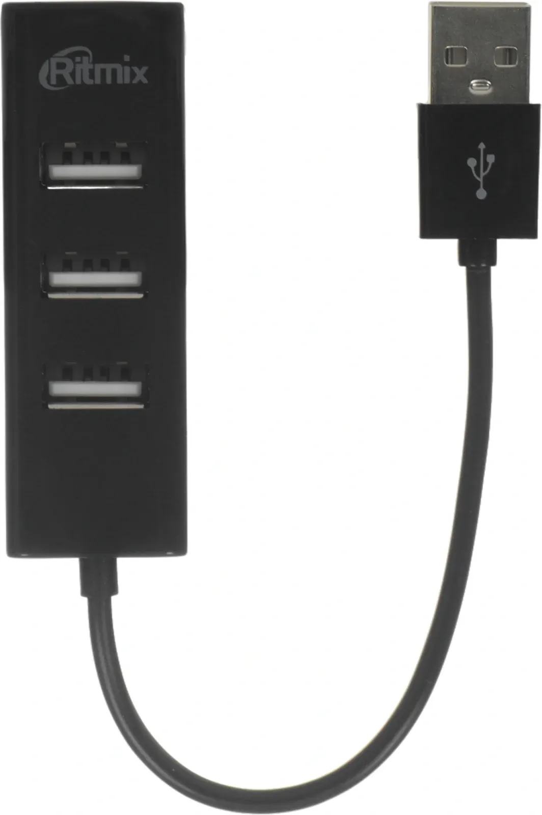 Разветвитель USB 2.0 Ritmix CR-2402 4порт. черный - фото 6