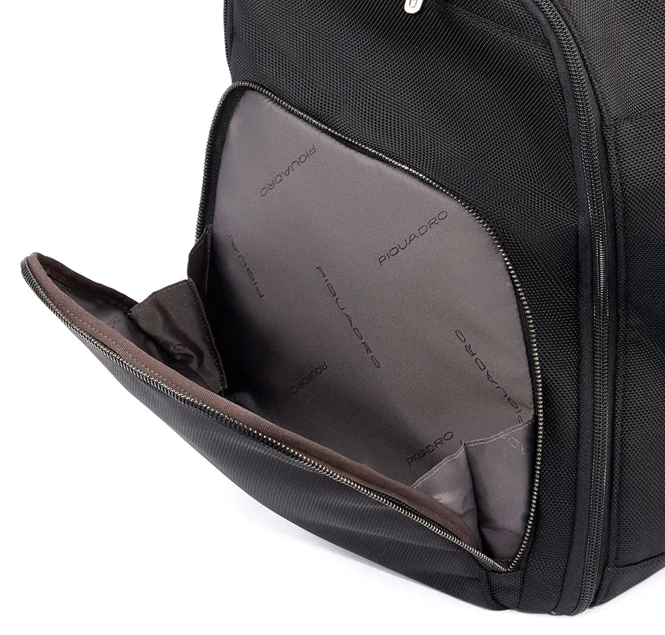 Сумка дорожная Piquadro Brief2 PA6147BR2/N черная нейлон/натур.кожа, 54.5 л - фото 5