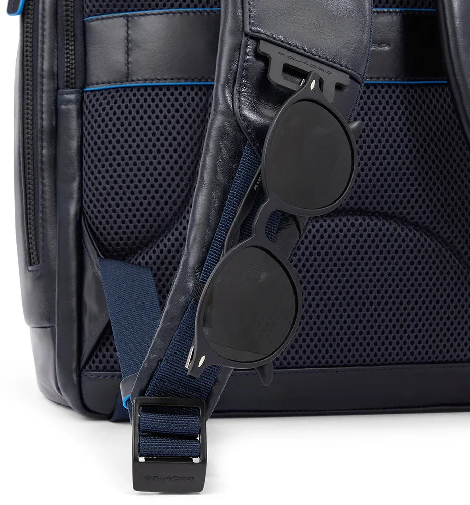 Рюкзак мужской Piquadro Blue Square Revamp CA4818B2V/N черный натур.кожа, 17.5 л - фото 6